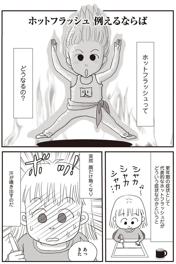 ホットフラッシュってどうなるの？ （C）青沼貴子／KADOKAWA