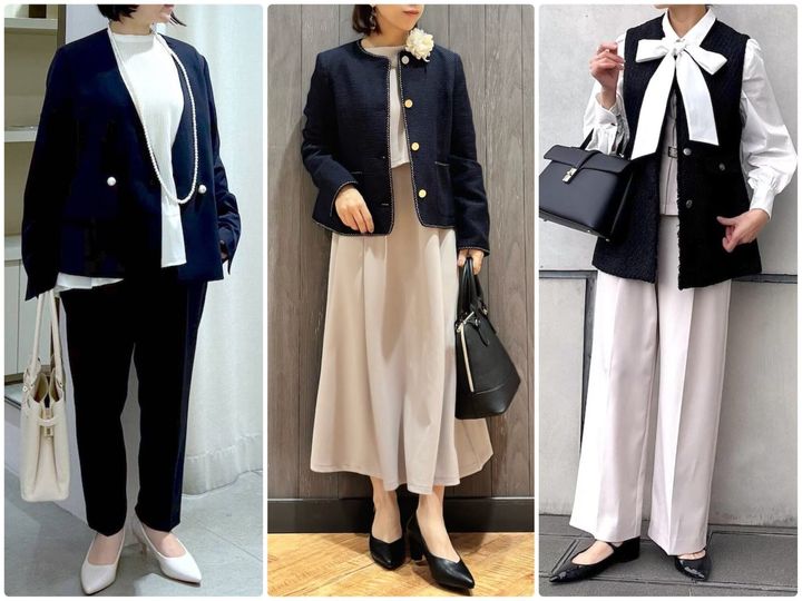 卒業式や入学式の後、普段の生活でも着まわしできるアイテムでつくる「40代のセレモニーコーデ」をご紹介します。※画像出典：WEAR