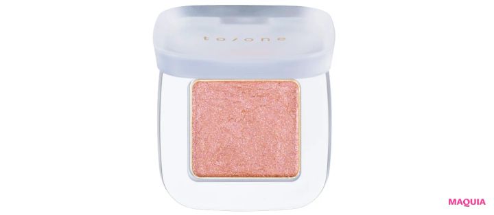 ミルキーオレンジのリップ＆チークコスメにおすすめのメイク トーン ペタル フロート アイズ 15