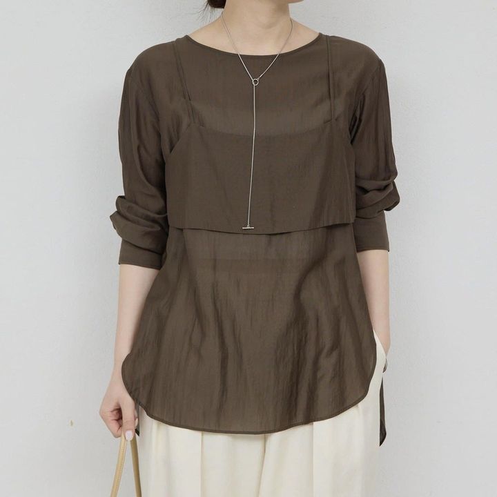 画像: 「ビスチェレイヤードシャツ」￥19,800 出典：ガリャルダガランテ