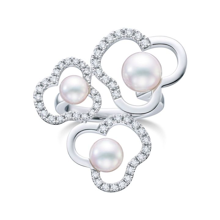 チャンツ ダイヤモンド パヴェ リング ¥1,738,000／タサキ（TASAKI 0120-111-446）