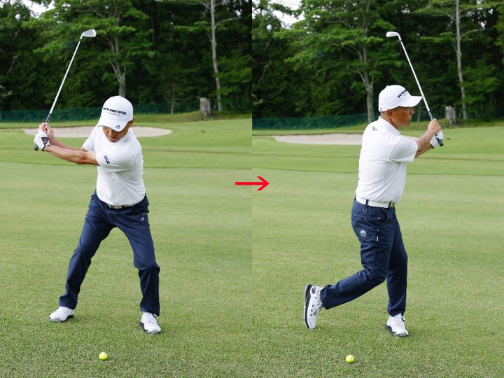 左足下がりのライを引っかけない方法とは？ベテラン男子プロが解説