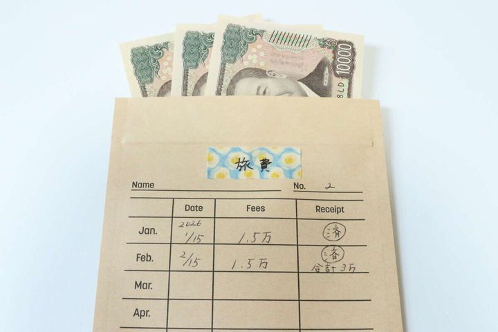 ダイソーの月謝袋 ジッパータイプは小銭を入れても落ちない