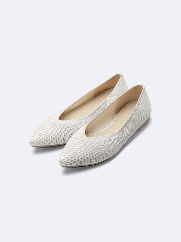 2026gu春大人女性おすすめウォッシャブルニットフラットシューズ