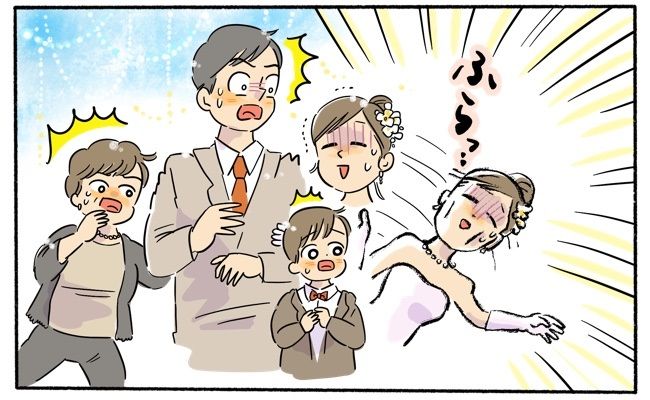 「血の気が引いた」きゃー！ウェディングドレス姿で私は倒れてしまい…