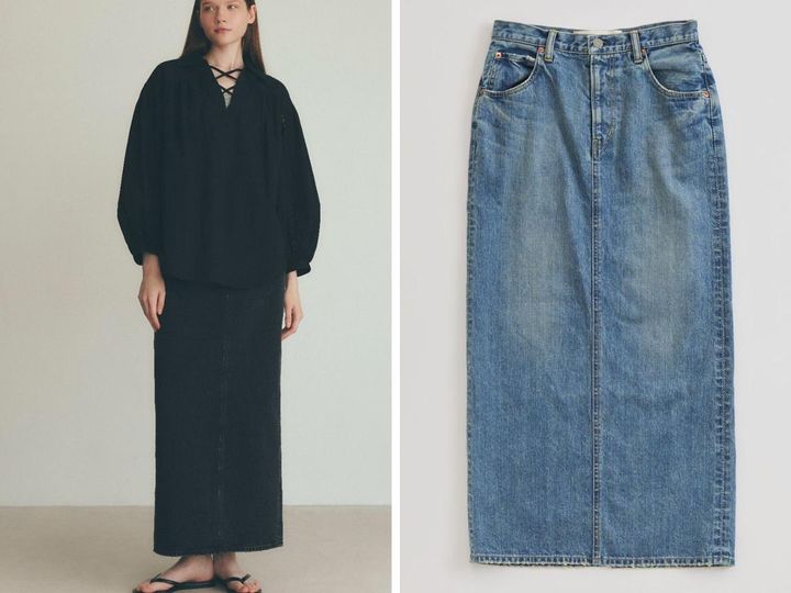 画像: 「DENIM TIGHT SKIRT」各￥28,600 出典：シンゾーン