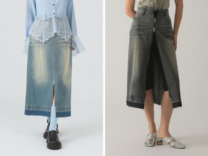 画像: 「オーバーダイ デニム スカート」￥15,400※2026年3月上旬発売予定 出典：レイ ビームス