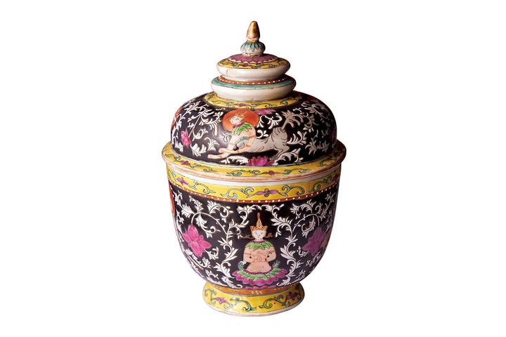 天使柄ベンジャロン焼き