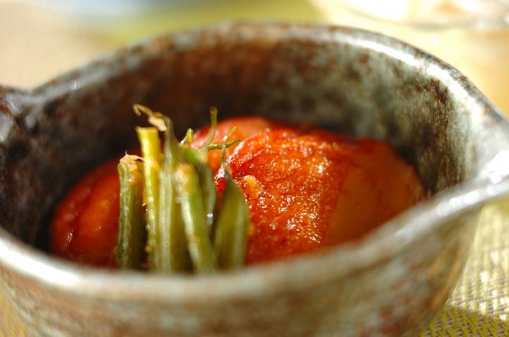 さつま揚げとインゲンの煮物