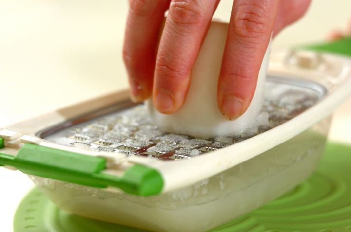 シラスおろしの下準備1