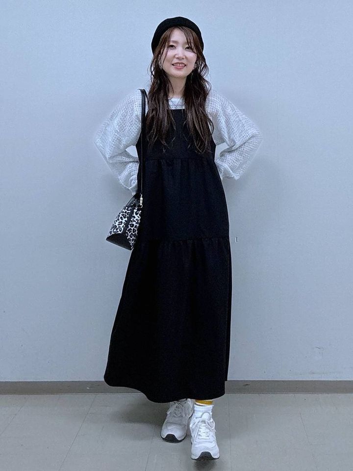 グローバルワークのティアードキャミワンピース