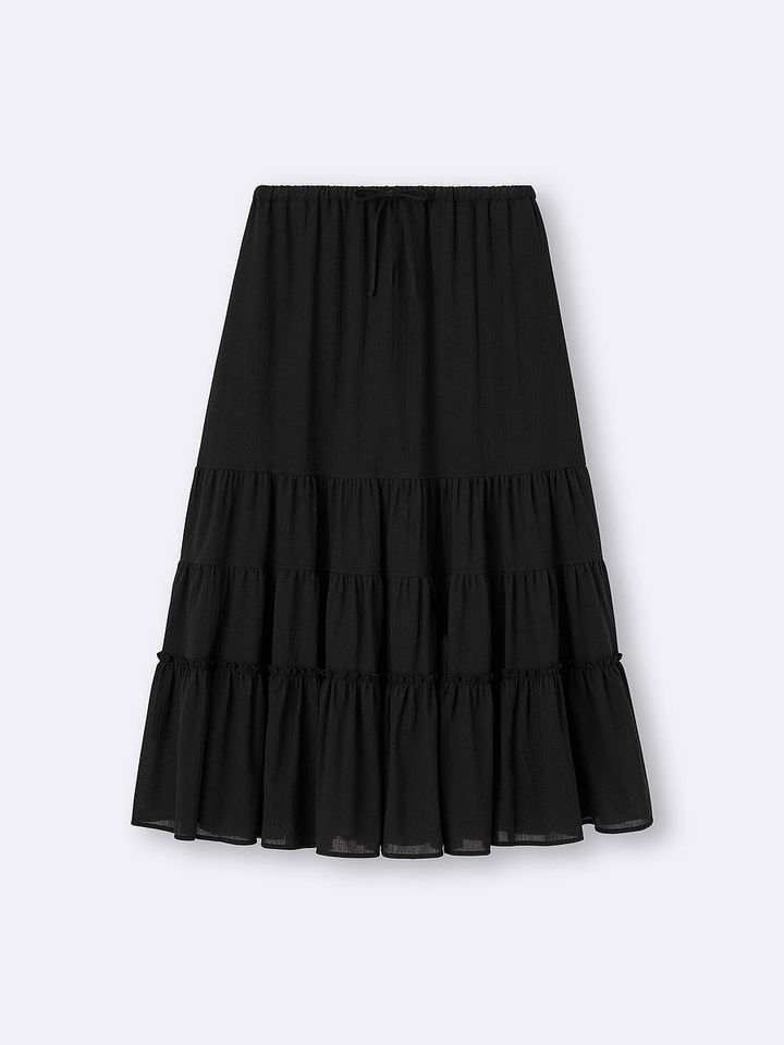 GUのティアードフレアスカート