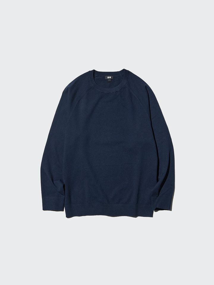 ユニクロのウォッシャブルクルーネックセーター