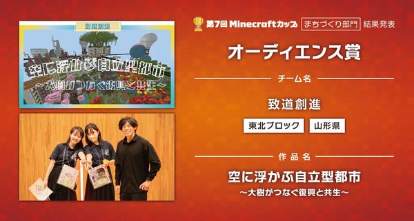 「第7回Minecraftカップまちづくり部門全国大会」開催！最優秀賞をはじめ各賞決定