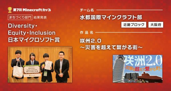「第7回Minecraftカップまちづくり部門全国大会」開催！最優秀賞をはじめ各賞決定