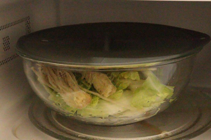 ダイソーのエア弁付シリコーン蓋（23cm）をボウルに使う