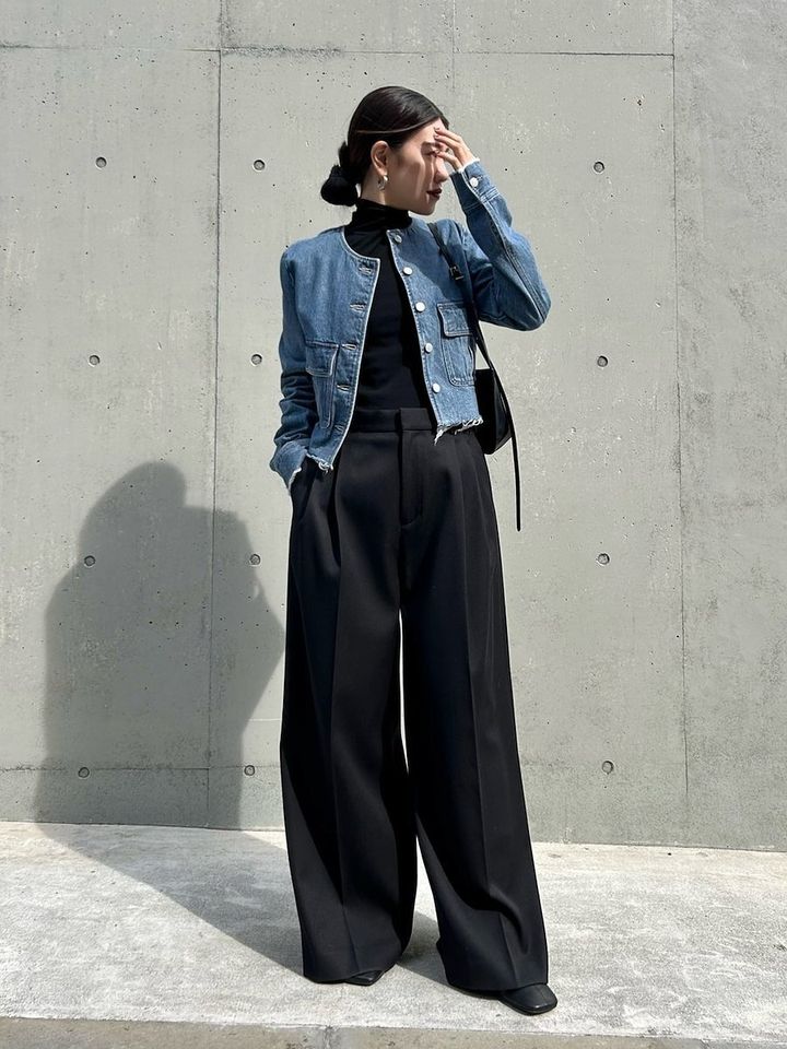 デニムジャケットのコーデ4