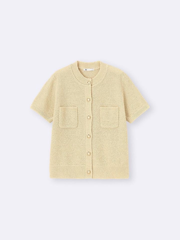 GUのメタルボタンカーディガン