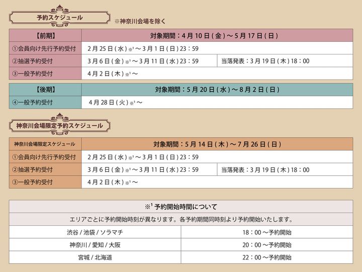 予約スケジュール