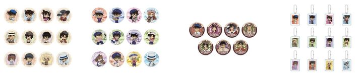 缶バッジ レトロver.／缶バッジ マリンver.／缶バッジ 描き下ろしver.／アクリルキーホルダー レトロver.