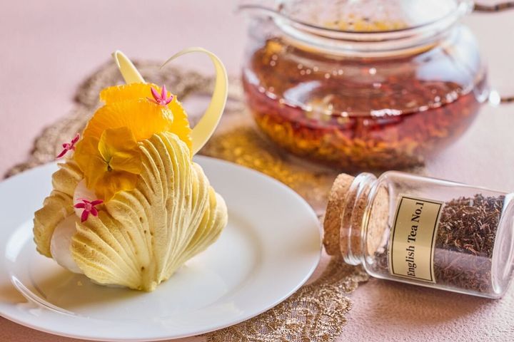 ムラングシャンティ～ミモザ～ Meringue and Whipped Cream with Orange in Sparkling Wine02