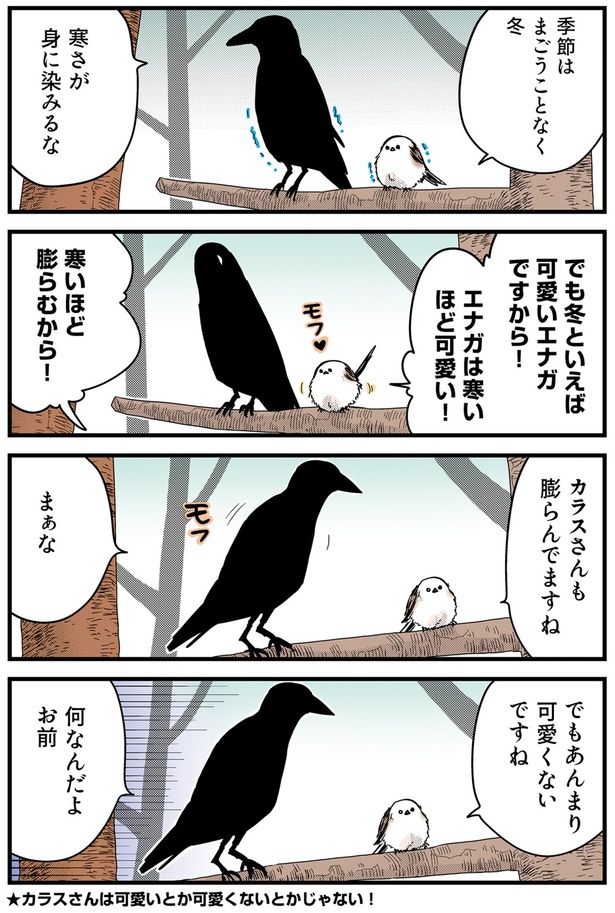 カラスさんも膨らんでますね （C）青春／KADOKAWA