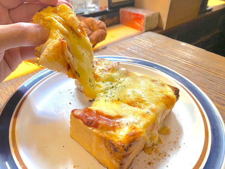 「さぼうる」ピザトースト2