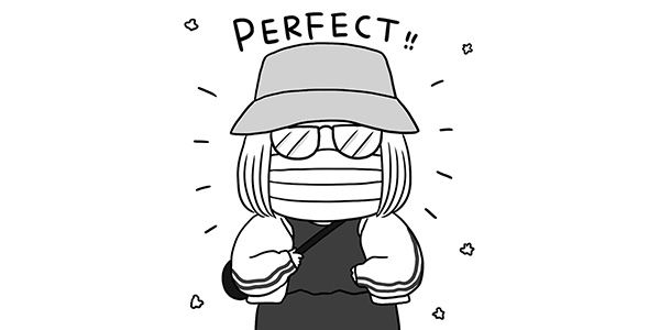 雨の日の翌日はめがね＋マスクで完全防備を