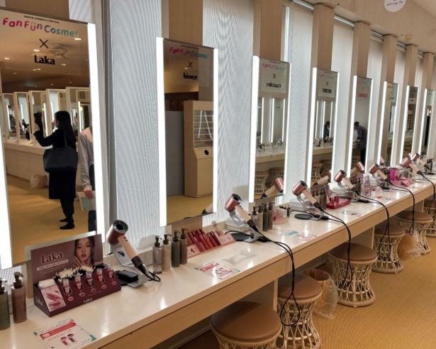 湯上がりの素肌でコスメを試せるのがこのイベントの魅力
