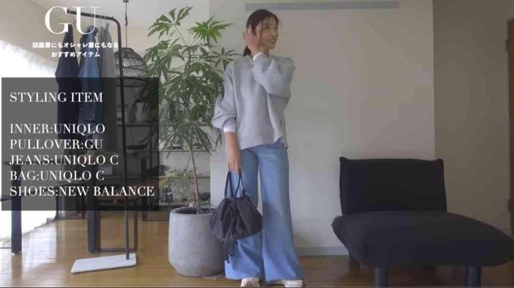 パフスウェットオーバーサイズプルオーバー