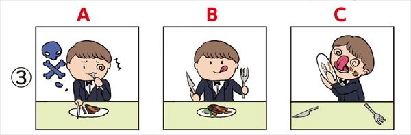 大人の脳トレドリル：ことわざイラスト並び替え問題3