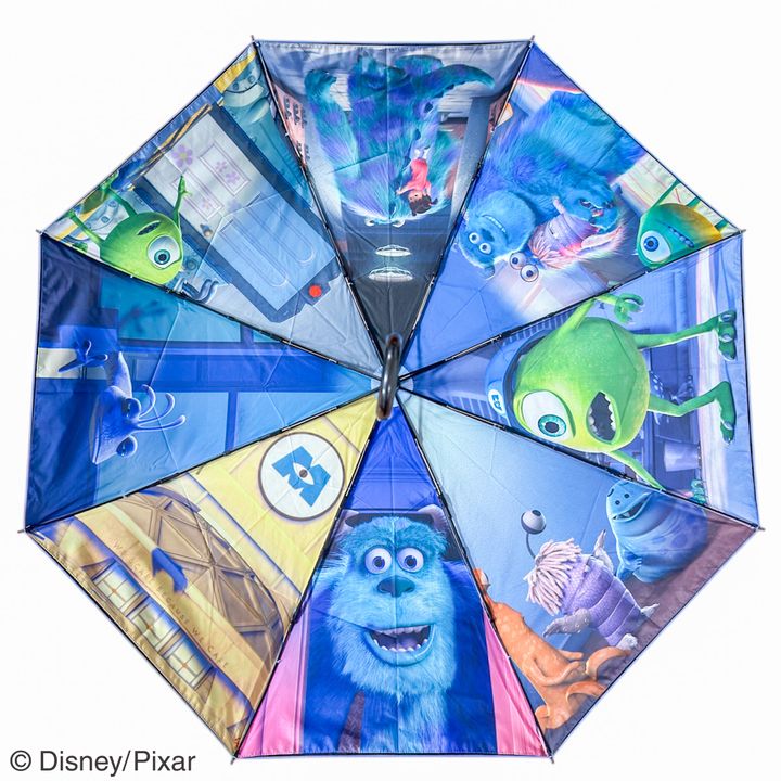 晴雨兼用両面印刷折りたたみ傘55cm（モンスターズ・インク/ファイナルフレーム）