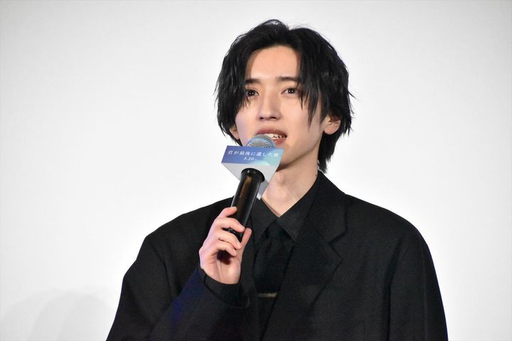 道枝駿佑、『君が最後に遺した歌』完成披露試写会に登場 クランクイン！ width=