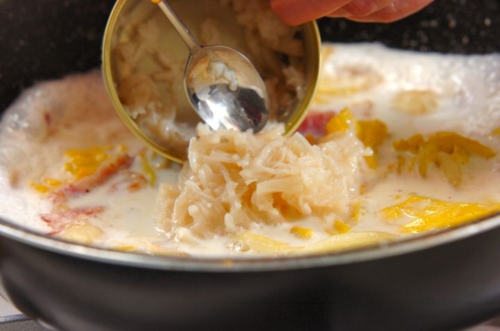 とろーりあたたか白菜のクリーム煮の作り方2