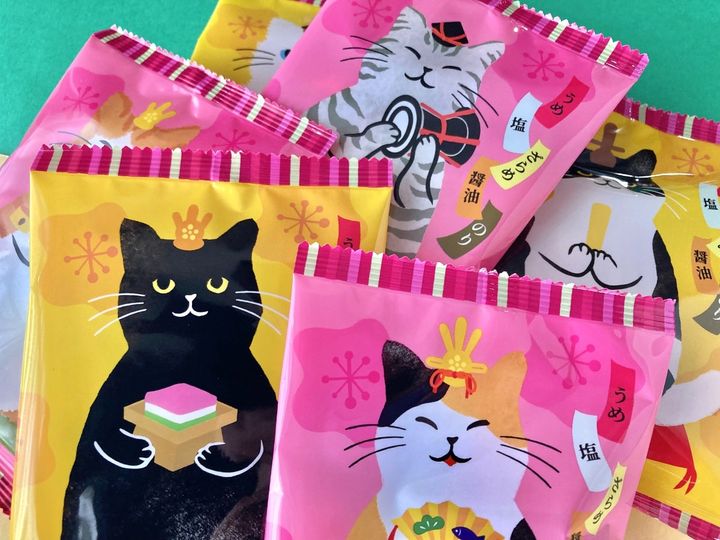 パッケージが全部可愛い！小粒で食べやすい！【カルディ】5種類の味が楽しめる「ひにゃあられ」