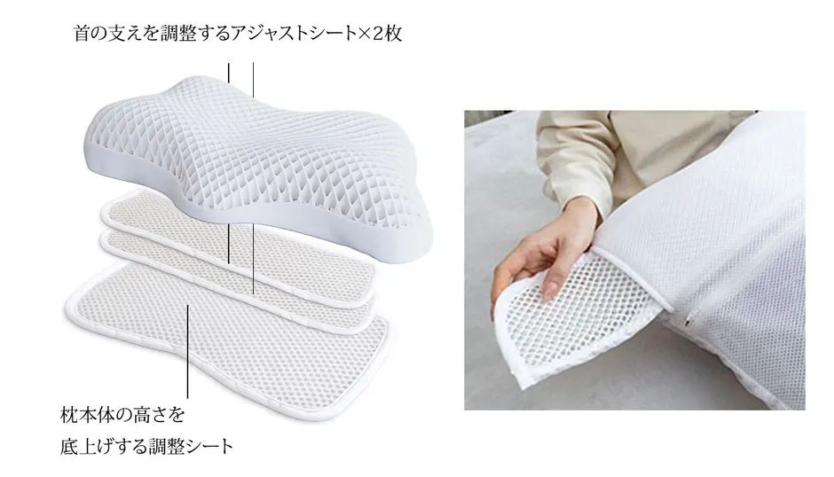 ほぼ新品 水に浮かぶような寝心地 調整可能ICETPE枕 ゴリラスリープ OLO 水に浮かぶ寝心地と3段階首サポートを両立した進化！Gorilla Sleep