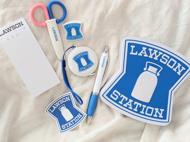 ローソンお楽しみセット 缶ケースとステーショナリー一式