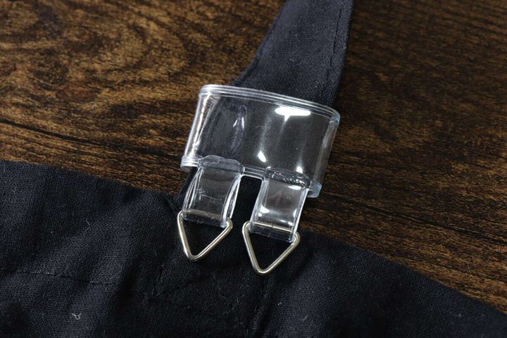 ダイソーのキーホルダーステーション（クリア） 装着サイズ