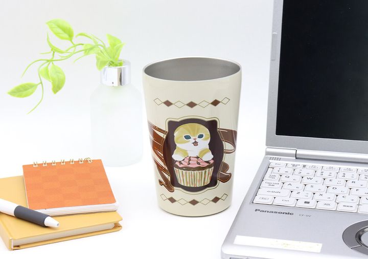 宝島社ムック付録のmofusand（モフサンド）真空断熱カフェタンブラー スイーツにゃんver.1