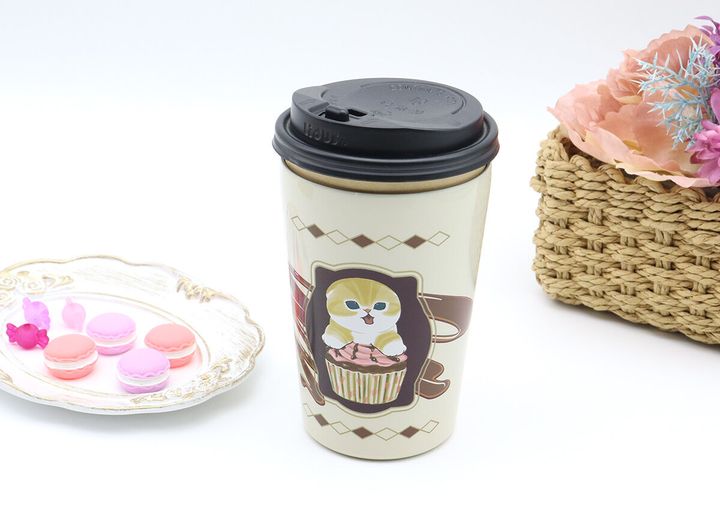 宝島社ムック付録のmofusand（モフサンド）真空断熱カフェタンブラー スイーツにゃんver.5