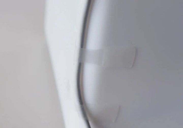 ダイソー 配線コードテープ 透明 10枚 使用例