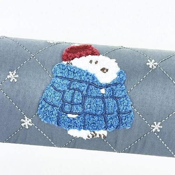 キルティングステッチのほっこりワンポイントモデル