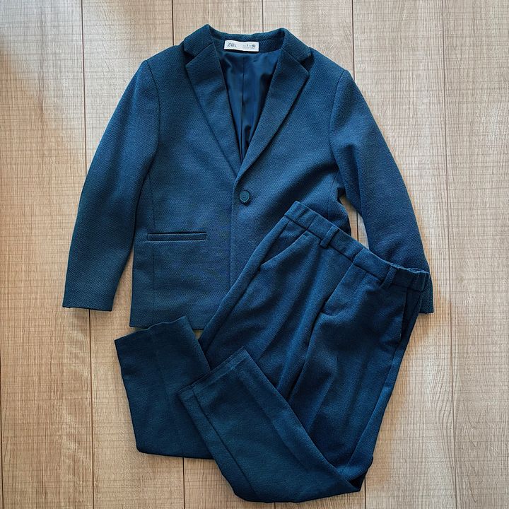 【卒園式コーデの選び方】子供はZARA KIDSで一式揃えたセレモニースタイル。スーツのセットアップは柔らかい生地子供も着やすい◎