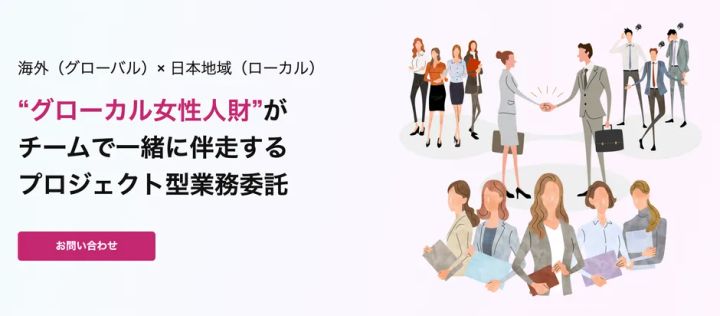 Aile Pro グローカル・プロジェクト型支援のイメージ