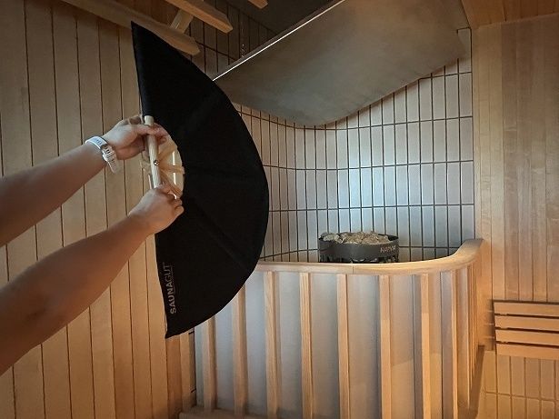 リトリートでは香りだけでなく、蒸気もコントロール