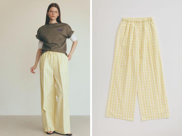 画像: 「GINGHAM CHECK PANTS」￥35,200 出典：シンゾーン