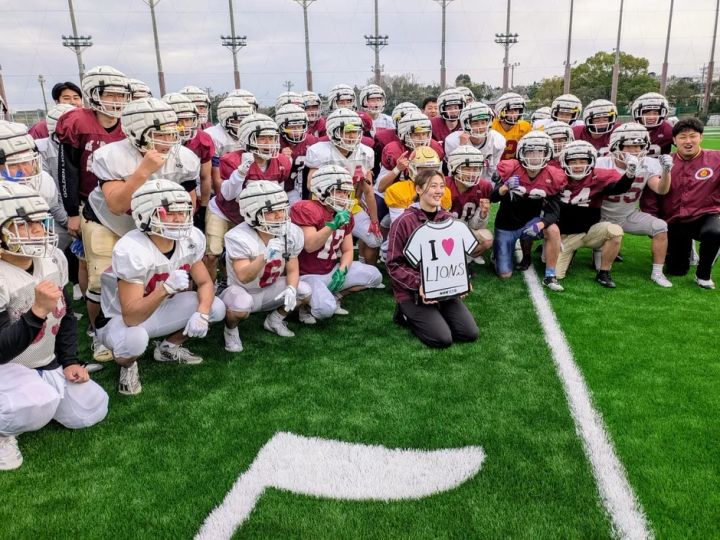 名城大学アメリカンフットボール部の集合カット