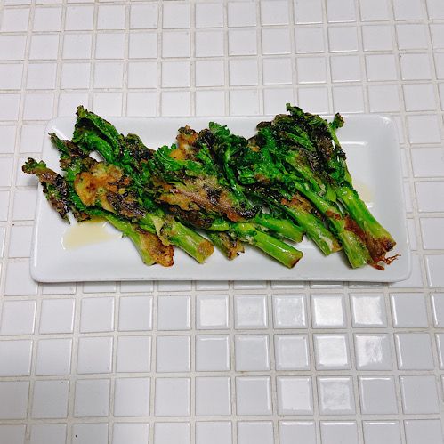 菜の花の片面フリッター