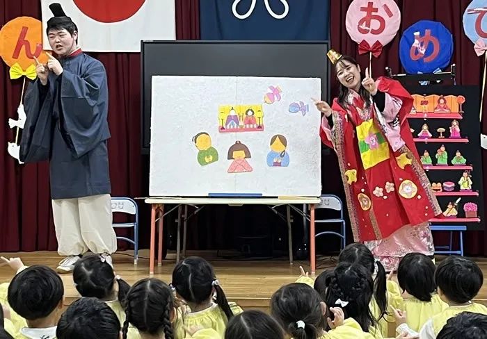 近畿大学九州短期大学附属幼稚園で実施されるひな祭り集会のイメージ