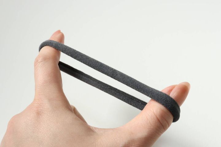セリアのジャージヘアゴムは伸縮性が良い